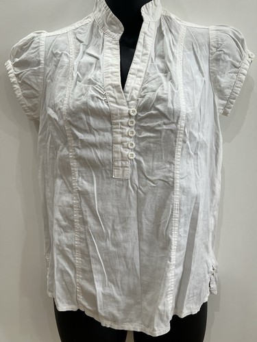 Valleygirl White Vintage Stretch Shirt Size 8 Great Condition - Picture 17 of 24