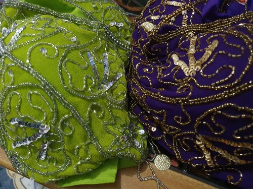 BRA INDIANO RICAMATO DANZA DEL VENTRE BELLY DANCE danza orientale - Foto 2 di 3