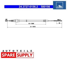 SEILZUG, FESTSTELLBREMSE FÜR VW ATE 24.3727-0156.2