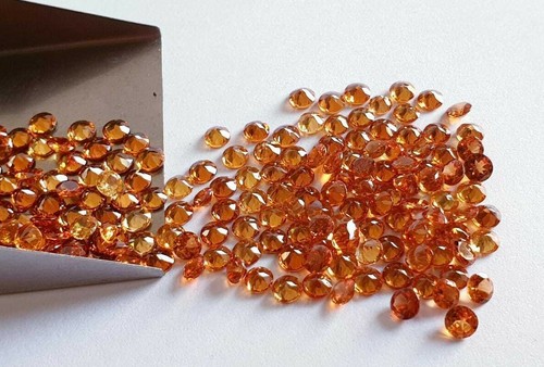 Spessartite Garnet ,Mandrin garnet,4mm Loop Clean Price Listed For Each Piece N8 - Picture 3 of 4