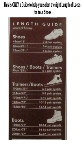 Strong Long Lasting Flat Shoe Laces Boot Laces Shoelaces 220cm long UK Made - Picture 7 of 12