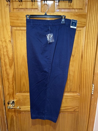 NWT Women's Karen Scott Blue Capri Pants Tummy Control Comfort Waist Size 22X21 - Picture 1 of 5