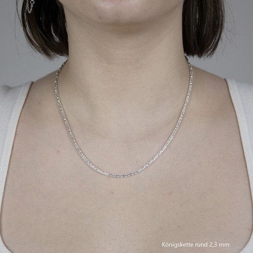 Königskette 925 Sterling Silber Königs Kette Herren massiv Halskette Armband - Bild 19 von 75