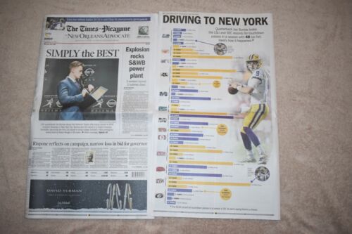 LSU Tigers Joe Burrow Heisman Ganador The Advocate Periódico Baton Rouge 12/15/19 - Imagen 7 de 7