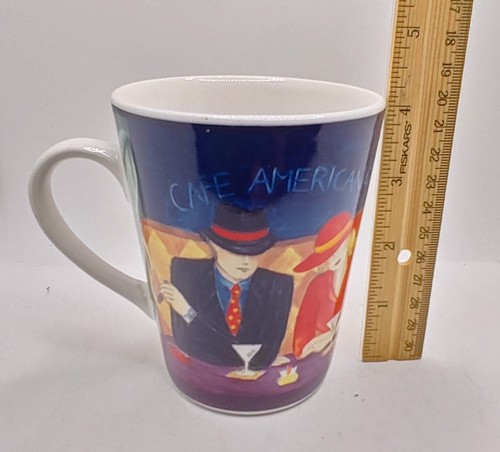 Vintage Sango Cafe Americana Set Speiseteller Salatteller und Becher 1998 #4911 - Bild 20 von 21