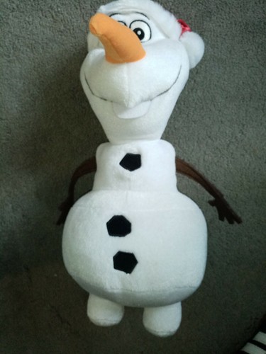 Large Olaf Plush Teddy Soft Toy Frozen 13" Posh Paws Disney Christmas Hat Xmas - Picture 8 of 8