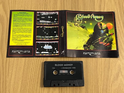 Psygnosis Blood Money Commodore 64 Cassette - Working -👽👾Retro Gift Idea👾👽 - Afbeelding 15 van 24