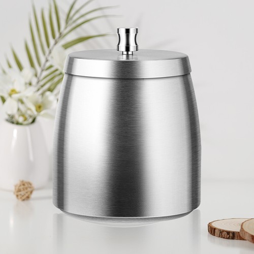 Stainless Steel Odorless Ash Tray Large Capacity Butt Bucket Windproof with Lid - Picture 18 of 21