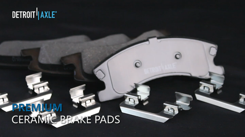 Front Ceramic Disc Brake Pads Set for VW Passat Tiguan Limited Audi Q3 Quattro - Video 1 of 1