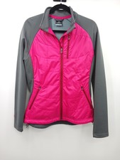 Scott Womens Jacket Size 8-10 L Large Gray Pink Zip