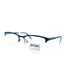 Midtown MF MID DREW BK Eyeglasses Black Half Rim Rectangle Frame 56[]17 145 mm