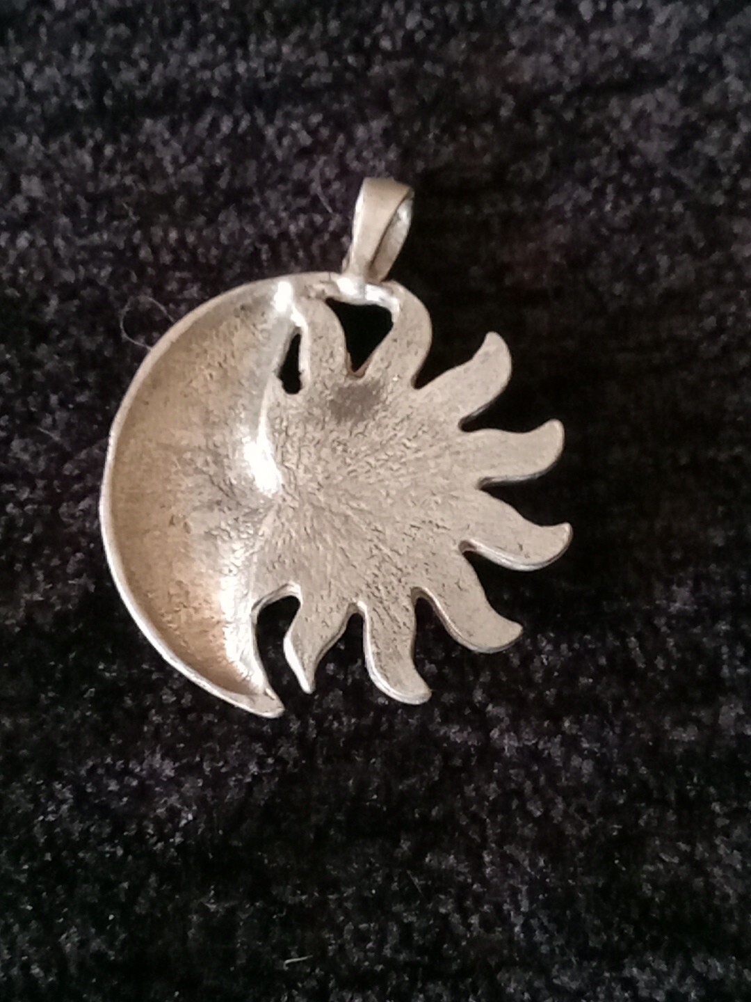 Sun Moon And Star Pendant With Multicolor Stone I… - image 4