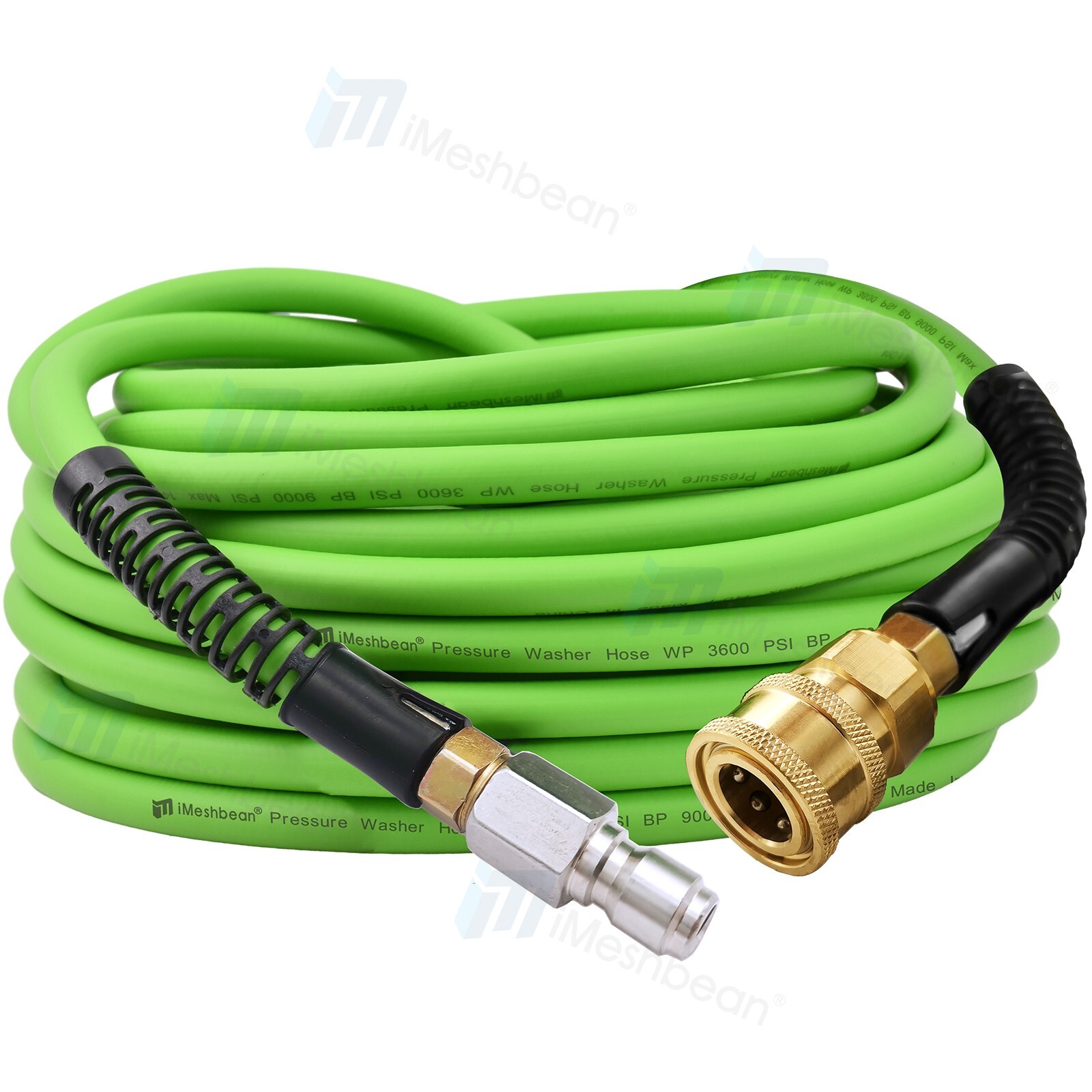 3/8" 25FT Kink Resistant High Pressure Washer Hose 1/4" Work 3600 PSI Extension