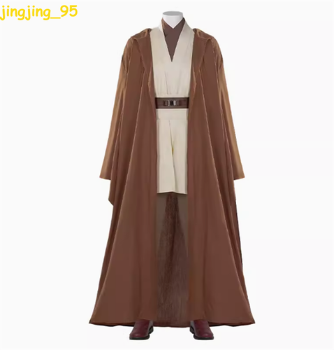 Star Wars Jedi Knight Obi-Wan Cosplay Costume Uniform Adult Outfit Halloween Hot - Picture 5 of 25