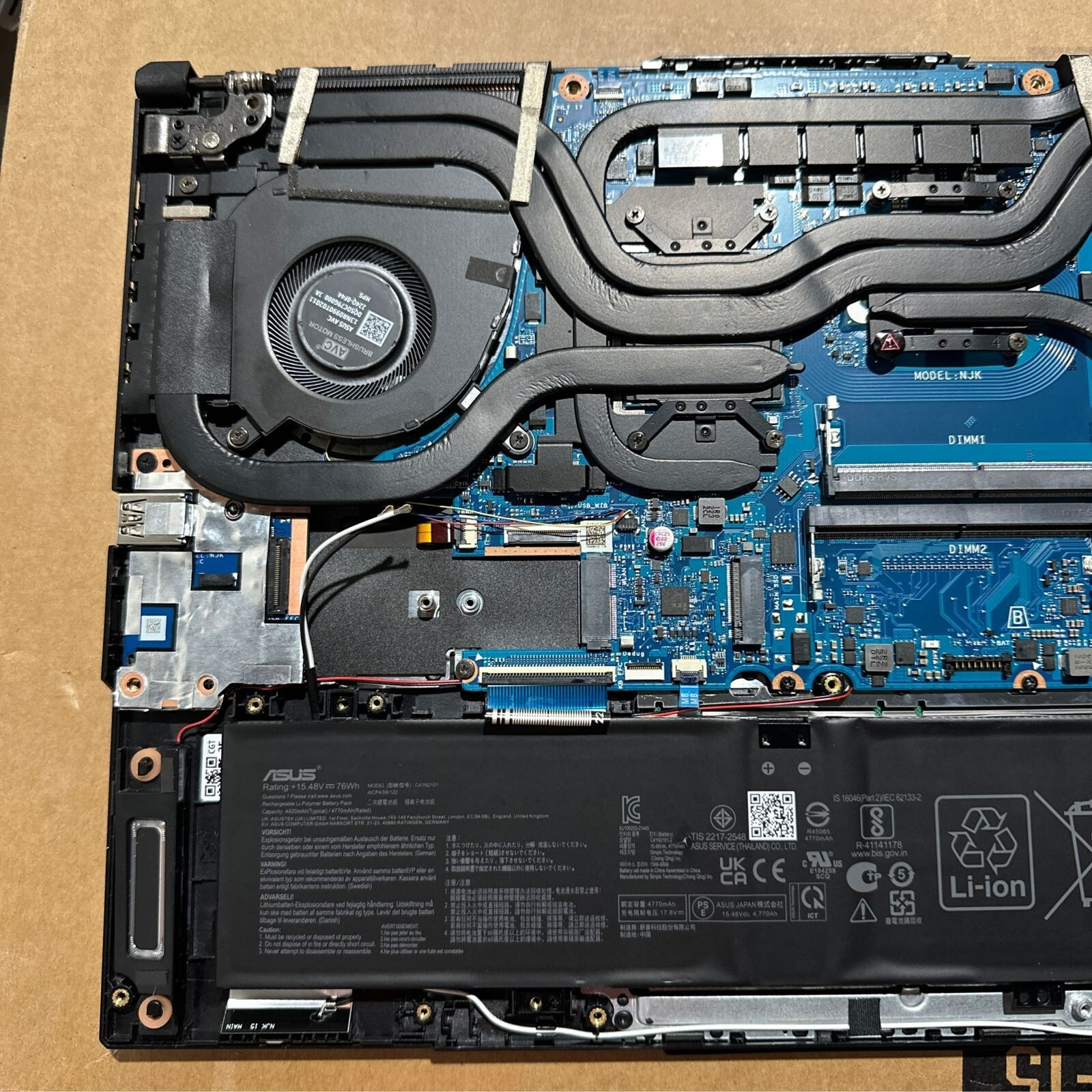ASUS TUF Dash 15 (2022) Laptop 15.6" 144Hz i7 RTX 3060 FX517ZM-AS73 FOR PARTS - Picture 10 of 13