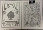 Rare Bicycle Silver Paw Print Trace Poker Playing Cards Standard Rider Back Deck