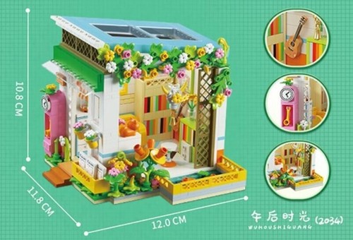 Mini Garden Room 618PCS Mini Building Block Toy Gift Girl Flower Garden (2034) - Picture 2 of 3