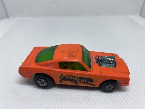Matchbox Superfast No. 8 Wildcat Dragster Black Base Variation Rare Orange 1:64 - Picture 4 of 7