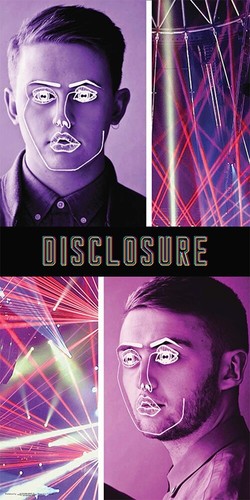 DISCLOSURE POSTER House UK GARAGE Electronic DANCE synth pop 24x12" rolled #1 - Picture 13 of 13