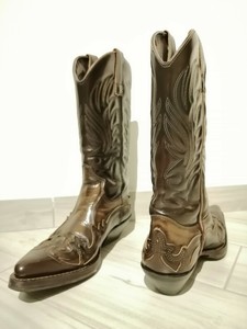 Stivali Camperos Cowboy Uomo In Vera Pelle Marrone Thunder Con Scatola Ebay