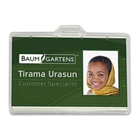 Baumgartens Id Card Holder,horizontal,2-1/8x3-3/8,25/pk,clear 68110 Baumgartens Id Card Holder,horizontal,2-1/8x3-3/8,25/pk,clear 68110
