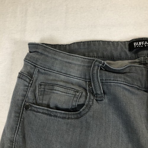 Buffalo David Bitton Aubrey Gray Mid Rise Soft Ankle Super Stretch Jeans 12/32 - Picture 12 of 22
