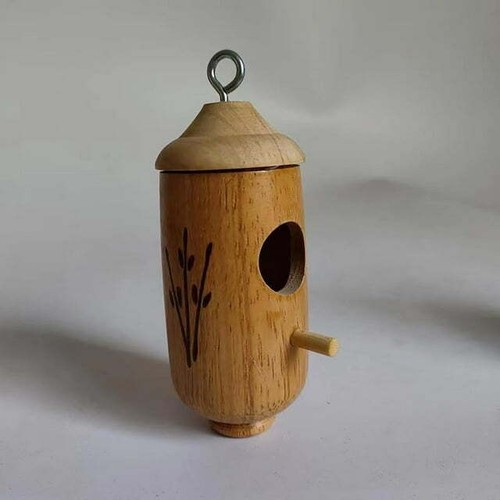 3x Casa de colibrí de madera natural, nido colgante para anidación de colibrí, exterior - Imagen 12 de 12