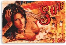 Tinworld Tin Sign Sol Beer Bar Pub Beer Shop Store Cave Metal Sign Decor A167