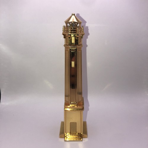 Bulova 5.75” Brass Gold Tone Alcatraz Lighthouse Clock - Read Description - Picture 4 of 15