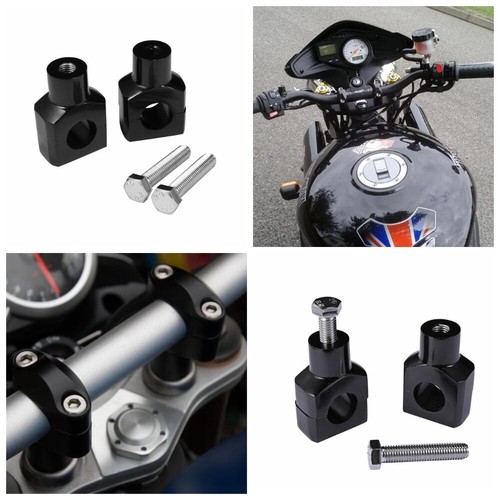 Motorcycle Black 1" Handlebar Riser For Honda Shadow Ace Phantom VLX 750 1100 - Picture 3 of 10
