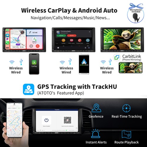 ATOTO S8 Ultra New 7IN 2DIN Car Stereo-6G+128G Front & Rear Camera Bundle,4G LTE - Picture 4 of 8