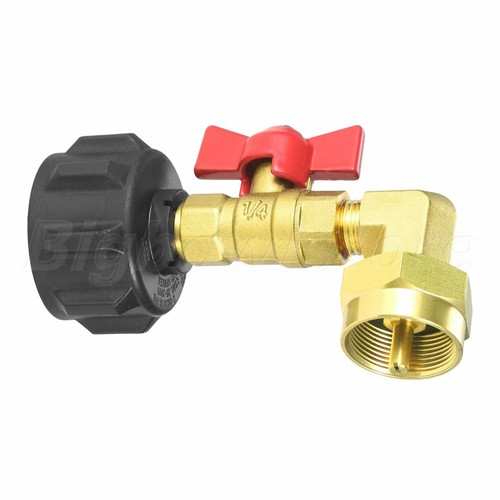 1x QCC1 Propan Nachfüllbogen Adapter Gasflasche Tankkupplung für Camping BBQ - Bild 2 von 6