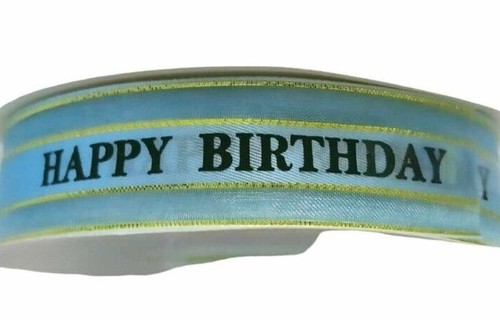 Happy Birthday Ribbon - 15mm or 25mm Wide - 1m / 2m / 3m /5m / 10m / Length - Picture 7 of 20