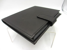 Photo Album Brag Book Leather Cover Holds 20 4x6" Photos Graphic Image BLACK