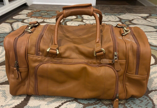 Mercury ASI 70649 Louisville Cardinals genuine leather duffel bag - Picture 2 of 4