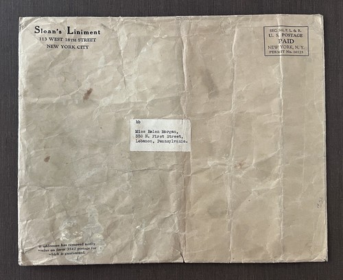 SELTEN c1925 SLOAN'S LINIMENT SINGEN SINGEN GEFÄNGNIS WERBUNG PUZZLE VOLLSTÄNDIG (#390) - Bild 6 von 6