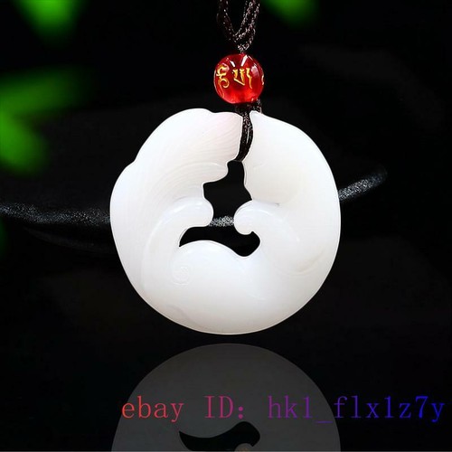 Jade Cat Pendant Natural Double sided 