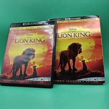 The Lion King Ultimate Disney 4K Ultra HD + Blu-ray + Digital + Slipcover** VG+