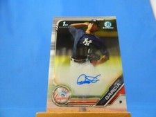 Deivi Garcia Bowman Chrome 2019 Prospect Autograph Auto