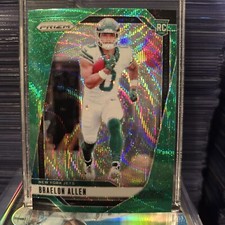 2024 Panini Prizm - Rookies Braelon Allen #311 Green Wave Prizm (RC)