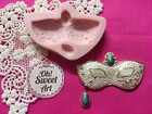 Venetian Mask Halloween silicone mold fondant cake decorating APPROVED FOR FOOD