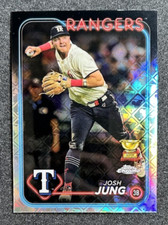 2024 Topps Chrome Logofractor Josh Jung Gold Cup Texas Rangers