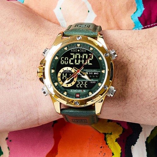 NAVIFORCE Herren Militäruhr Digital Sport Armbanduhr LED Stoßfest Jungenuhren - Bild 6 von 23