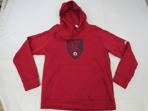 Nueva Sudadera con Capucha Real Salt Lake Para Hombre Talla L Grande Roja Adidas Climawarm - Imagen 1 de 6