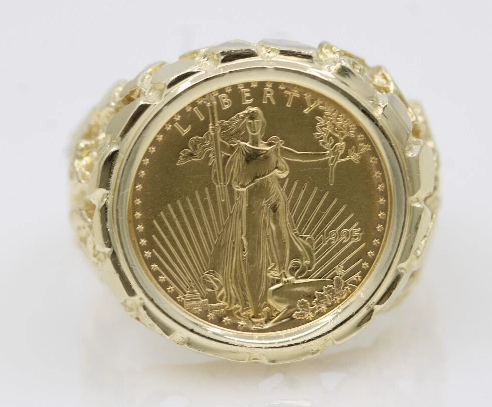 【ゴリ】Coin Ring Gold  g64 Gold Coin Ring In Gold Bullion Coins for sale | eBay