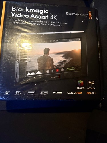 Blackmagic Design Video Assist 4K 7 inch HD Monitor Ultra New, Sealed