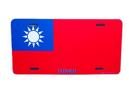 TAIWANESE TAIWAN FLAG METAL CAR NOVELTY LICENSE PLATE AUTO TAG - Picture 16 of 16