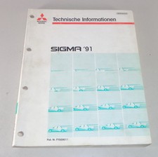 Workshop Manual Technical Info Mitsubishi Sigma Year Of Manufacture 1991