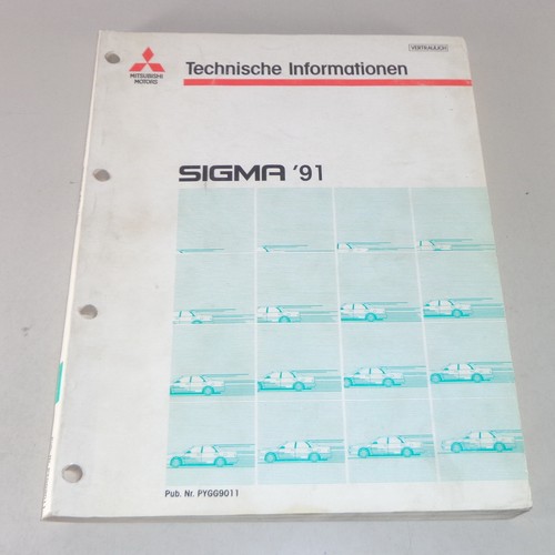 Workshop Manual Technical Info Mitsubishi Sigma Year 1991