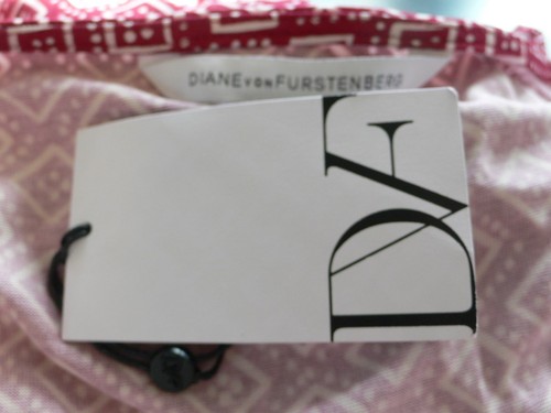 Diane von Furstenberg Medium Purple Dot Diamond DVF Bella S/L Dress $428 NWT 8 - Picture 7 of 12